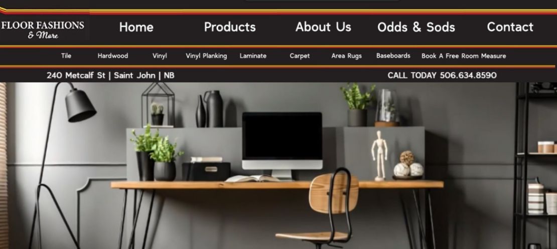 Floor Fashions & More in Saint John, NB offers tile, hardwood, vinyl, carpet, and free room measurements. Discover stylish flooring solutions for every space