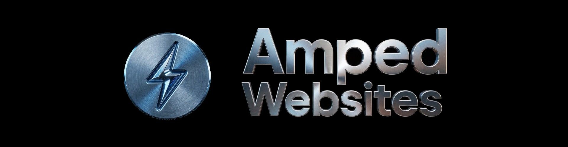 Amped Websites logo and tagline: Rock solid websites for associations and small businesses