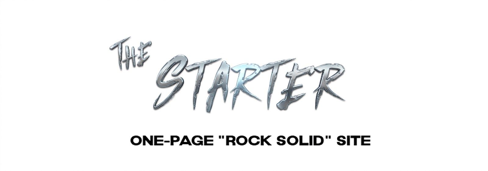 The Starter: a streamlined one-page site for service businesses and associations — mobile-ready and lead-focused